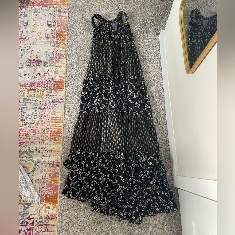 Yvonne S black floral dress